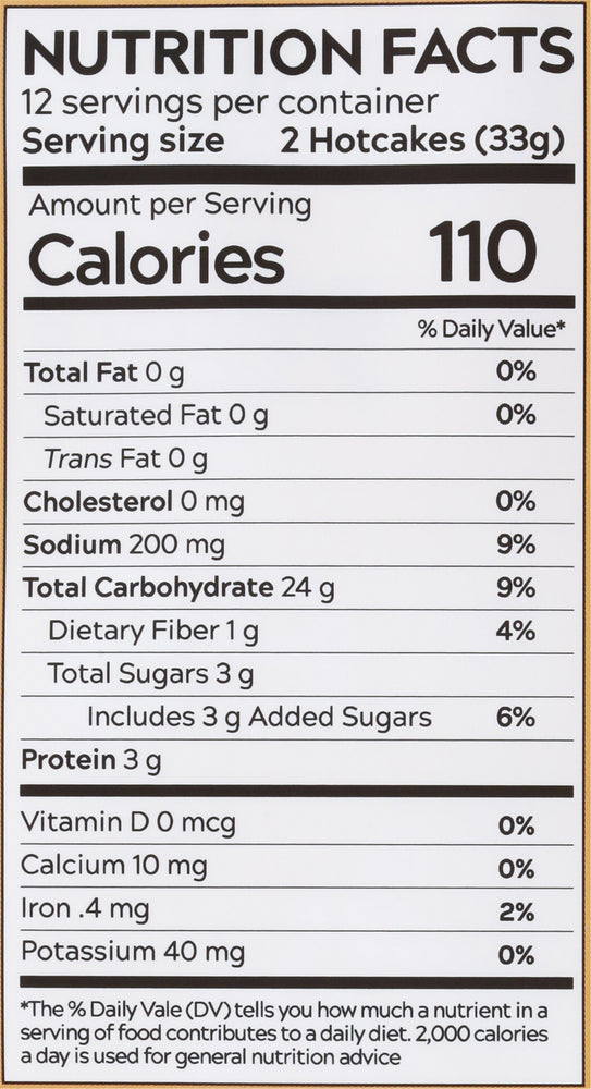 Organic Cinnamon Oat Hotcake Mix